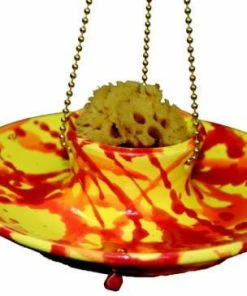 Amaranth Stoneware Stoneware Fruit & Jelly Feeder Fruit, Jelly & Mealworm Feeders