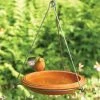 Ancient Graffiti Hanging Bird Baths Ceramic Hanging Bird Bath-Spice 1 Ancient Graffiti Hanging Bird Baths Ceramic Hanging Bird Bath-Spice
