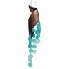 Globe Imports Aqua Capiz Bent Leaf Wind Chime 1 Globe Imports Aqua Capiz Bent Leaf Wind Chime