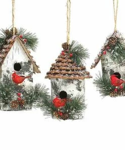 Burton+Burton Large Birdhouse Ornaments Holiday