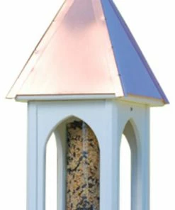 The Birdhouse Chick Copper Roof Bird Feeders Copper Roof Bird Feeder Large Opening - 28x8
