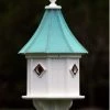 The Birdhouse Chick Copper Roof Birdhouse 34x14 Slope- 4 Portals Copper Roof Birdhouses
