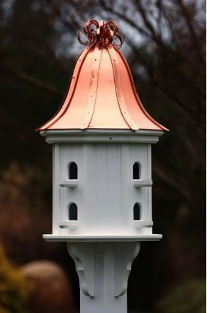 The Birdhouse Chick Copper Roof Birdhouses Copper Roof Dovecote Birdhouse 36x14 Ribbon Detail- 8 Perches 3 The Birdhouse Chick Copper Roof Birdhouses Copper Roof Dovecote Birdhouse 36x14 Ribbon Detail- 8 Perches
