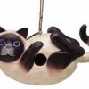 Bobbo Siamese Cat Wooden Birdhouse