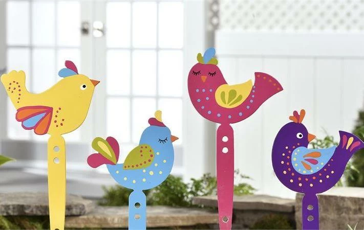 Giftcraft Birdie Garden Stakes Set/4 3 Giftcraft Birdie Garden Stakes Set/4