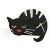 Oxidos Black Cat Wall Clock Plaques, Stepping Stones & Wall Decor