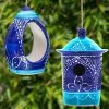 The Birdhouse Chick Ceramic Birdhouse And Feeder Gift Set