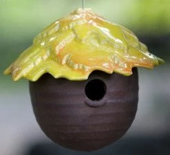 JJ Potts Ceramic Gourd Birdhouse