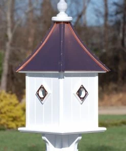 Fancy Home Copper Roof Birdhouse 28x10- 4 Portals