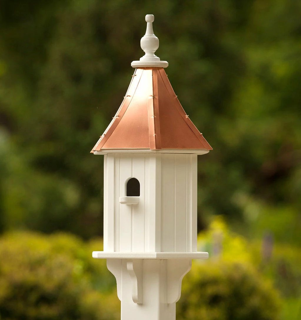 Fancy Home Copper Roof Birdhouse 28x10- 1 Perch 3 Fancy Home Copper Roof Birdhouse 28x10- 1 Perch
