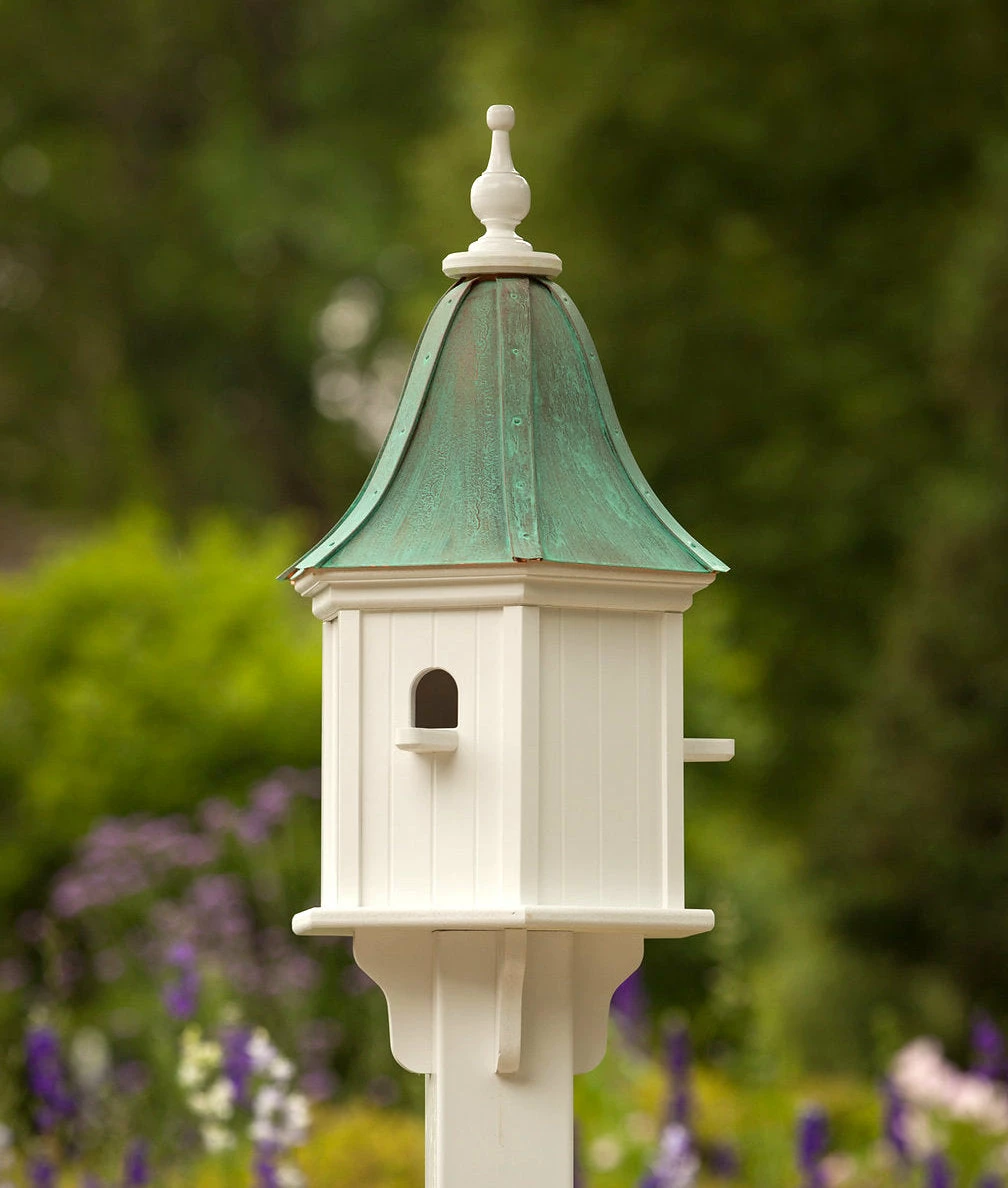 The Birdhouse Chick Copper Roof Birdhouses Copper Roof Birdhouse 28x12- 3 Perches 3 The Birdhouse Chick Copper Roof Birdhouses Copper Roof Birdhouse 28x12- 3 Perches