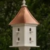 The Birdhouse Chick Copper Roof Birdhouse 28x12- 8 Perches Copper Roof Birdhouses