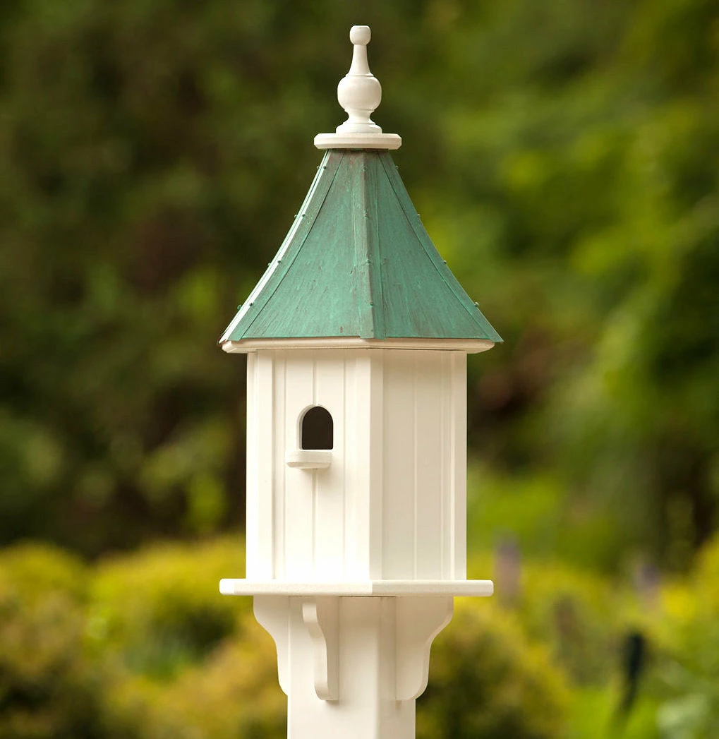 Fancy Home Copper Roof Birdhouse 28x10- 1 Perch 4 Fancy Home Copper Roof Birdhouse 28x10- 1 Perch