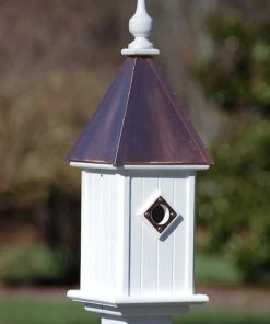 The Birdhouse Chick Copper Roof Bluebird House 26x8
