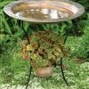 Ancient Graffiti Staked & Pedestal Bird Baths Flamed Bird Bath With Planter 2 Ancient Graffiti Staked & Pedestal Bird Baths Flamed Bird Bath With Planter