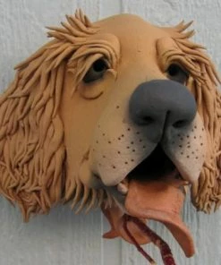 Doug Fey Golden Retriever Ceramic Birdhouse Unique Birdhouses