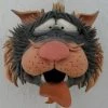 Doug Fey Dog & Cat Ceramic Birdhouse Zany Cat-1 Cermic Birdhouse