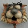 Doug Fey Dog & Cat Ceramic Birdhouse Zany Cat-2 Ceramic Birdhouse