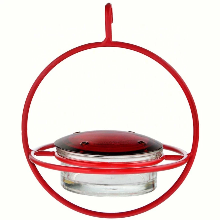 Couronne Red Orb With Perch Hummingbird Feeder 7 Couronne Red Orb With Perch Hummingbird Feeder