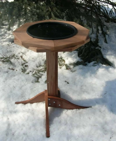 Songbird Essentials Recycled Birdhouses Tall Heated Bird Bath | Cedar Or Poly 3 Songbird Essentials Recycled Birdhouses Tall Heated Bird Bath | Cedar Or Poly