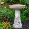 Burley Clay Staked & Pedestal Bird Baths Hummingbird Bird Bath-Lock Top 2 Burley Clay Staked & Pedestal Bird Baths Hummingbird Bird Bath-Lock Top