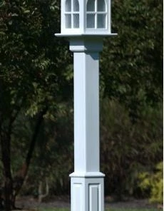 The Birdhouse Chick Poles & Mounting Flanges Vinyl Lamp Post- Fluted Or Raised Panel
