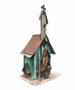 The Birdhouse Chick Large Church Birdhouses- 3 Colors Church Birdhouses, Vintage-Rustic