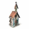 The Birdhouse Chick Large Church Birdhouses- 3 Colors Church Birdhouses, Vintage-Rustic