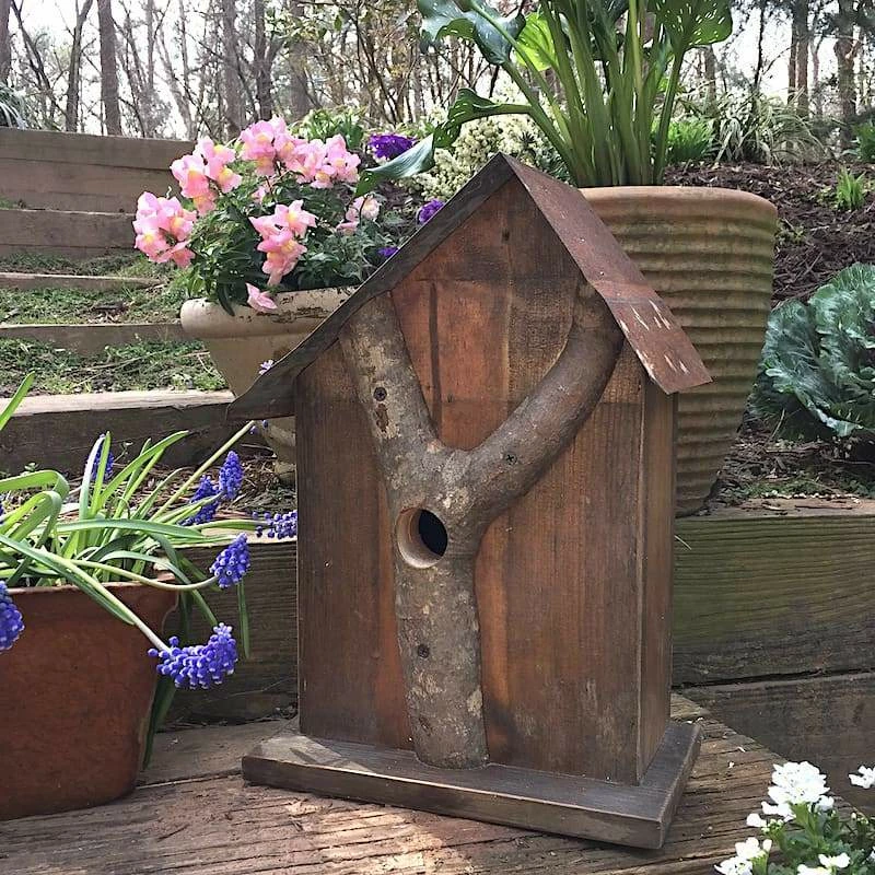 The Birdhouse Chick Church Birdhouses, Vintage-Rustic Rustic Log Front Birdhouses- 2 Sizes 14 The Birdhouse Chick Church Birdhouses, Vintage-Rustic Rustic Log Front Birdhouses- 2 Sizes