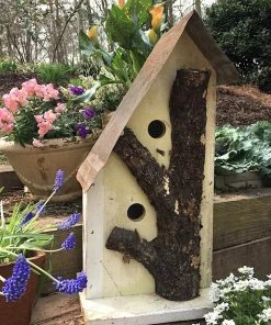 The Birdhouse Chick Church Birdhouses, Vintage-Rustic Rustic Log Front Birdhouses- 2 Sizes 16 The Birdhouse Chick Church Birdhouses, Vintage-Rustic Rustic Log Front Birdhouses- 2 Sizes