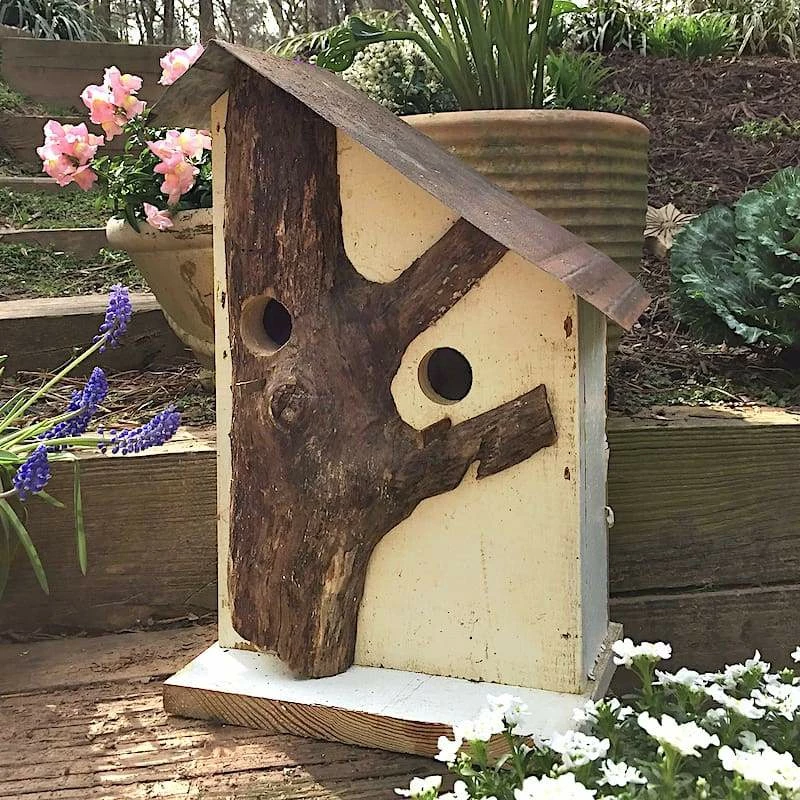The Birdhouse Chick Church Birdhouses, Vintage-Rustic Rustic Log Front Birdhouses- 2 Sizes 8 The Birdhouse Chick Church Birdhouses, Vintage-Rustic Rustic Log Front Birdhouses- 2 Sizes