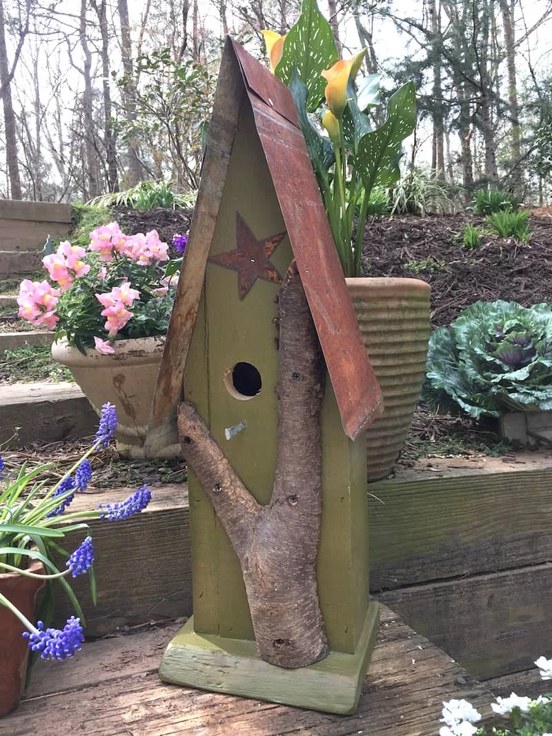 The Birdhouse Chick Church Birdhouses, Vintage-Rustic Rustic Log Front Birdhouses- 2 Sizes 10 The Birdhouse Chick Church Birdhouses, Vintage-Rustic Rustic Log Front Birdhouses- 2 Sizes