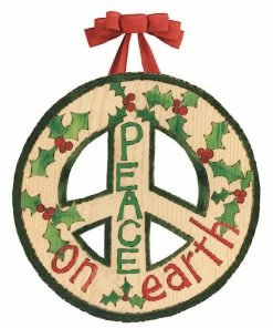 Studio M Peace On Earth Door Hanger- Vinyl/PVC