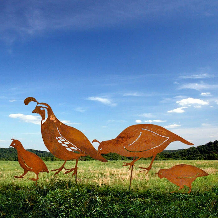 The Birdhouse Chick Garden Stakes & Whirligigs Quail Family Garden Stakes 5 The Birdhouse Chick Garden Stakes & Whirligigs Quail Family Garden Stakes