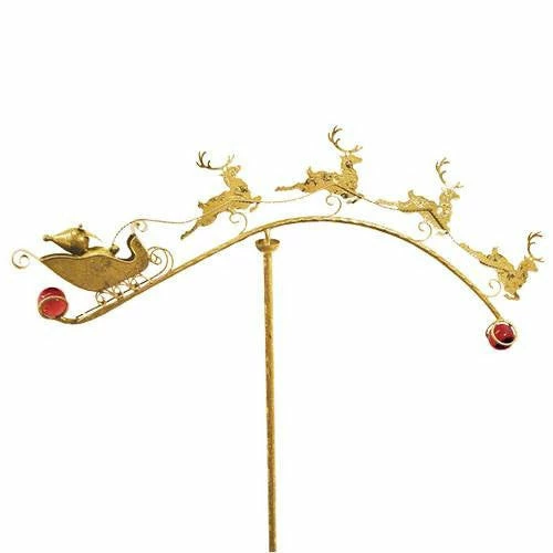Red Carpet Studios Holiday Reindeer And Sleigh Garden Stake 5 Red Carpet Studios Holiday Reindeer And Sleigh Garden Stake
