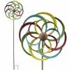Red Carpet Studios Flower Spinner Garden Stake 58" Garden Stakes & Whirligigs