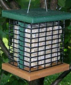 Songbird Essentials Recycled Birdhouses Double Suet Bird Feeder-Recycled