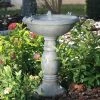 Smart Solar Staked & Pedestal Bird Baths Country Gardens Tall Solar Fountain Birdbath