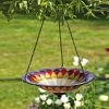 Evergreen Enterprises Tiffany Glass Hanging Bird Bath