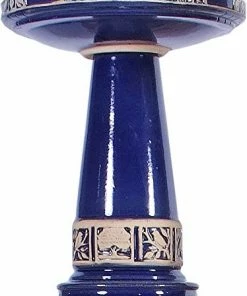 Burley Clay Zanesville Bird Bath With Locking Top- 2 Colors 8 Burley Clay Zanesville Bird Bath With Locking Top- 2 Colors