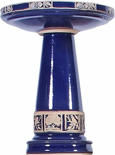 Burley Clay Zanesville Bird Bath With Locking Top- 2 Colors 5 Burley Clay Zanesville Bird Bath With Locking Top- 2 Colors