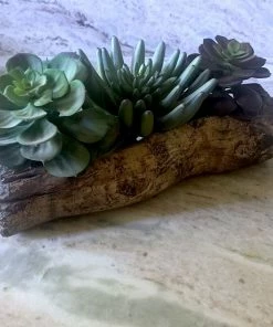 The Birdhouse Chick Planters, Urns & Pots Ceramic Log Planter