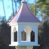 The Birdhouse Chick Copper Roof Bird Feeders Copper Roof Bird Feeder Square Gazebo - 36x14