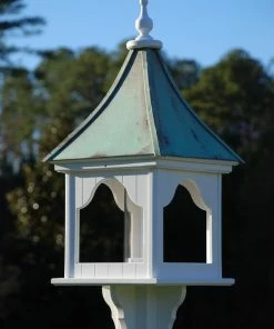 The Birdhouse Chick Copper Roof Bird Feeders Copper Roof Bird Feeder Square Gazebo - 36x14 6 The Birdhouse Chick Copper Roof Bird Feeders Copper Roof Bird Feeder Square Gazebo - 36x14