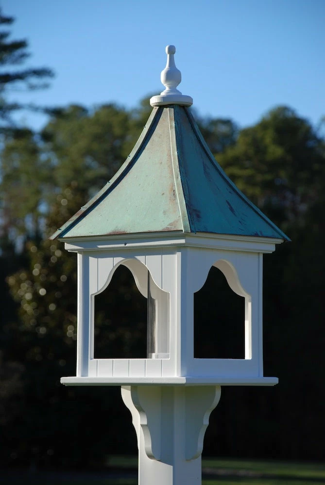 The Birdhouse Chick Copper Roof Bird Feeders Copper Roof Bird Feeder Square Gazebo - 36x14 4 The Birdhouse Chick Copper Roof Bird Feeders Copper Roof Bird Feeder Square Gazebo - 36x14