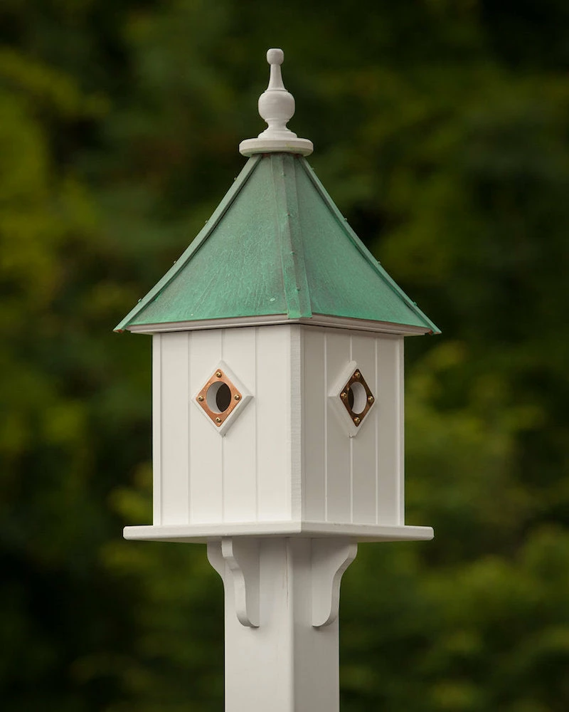 Fancy Home Copper Roof Birdhouse 28x10- 4 Portals 4 Fancy Home Copper Roof Birdhouse 28x10- 4 Portals