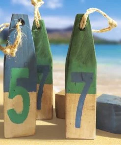 The Birdhouse Chick Wood Buoy Set Home & Garden Accents