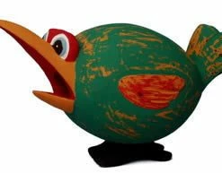 Bobbo Unique Birdhouses Looney Bird Wooden Birdhouse