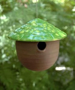 JJ Potts Ceramic Gourd Birdhouse 11 JJ Potts Ceramic Gourd Birdhouse