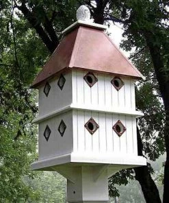 The Birdhouse Chick Dovecote Manor Birdhouse 8 Nest Vinyl Birdhouses